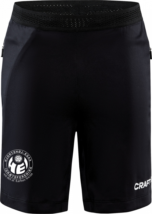 Craft - Evolve Zip Pocket Shorts Junior - Czarny